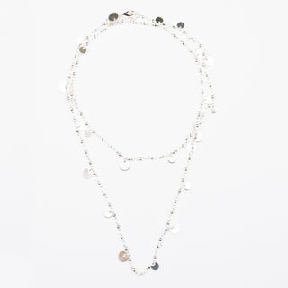 VILMA DISK NECKLACE - SILVER