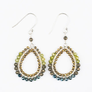 BLOCK WRAPPED SILVER EARRINGS