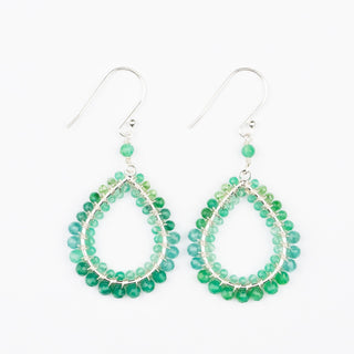 BLOCK WRAPPED SILVER EARRINGS