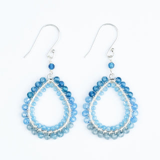 OMBRE BLOCK WRAPPED EARRINGS