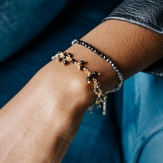 ONYX OMBRE CLUSTER BRACELET